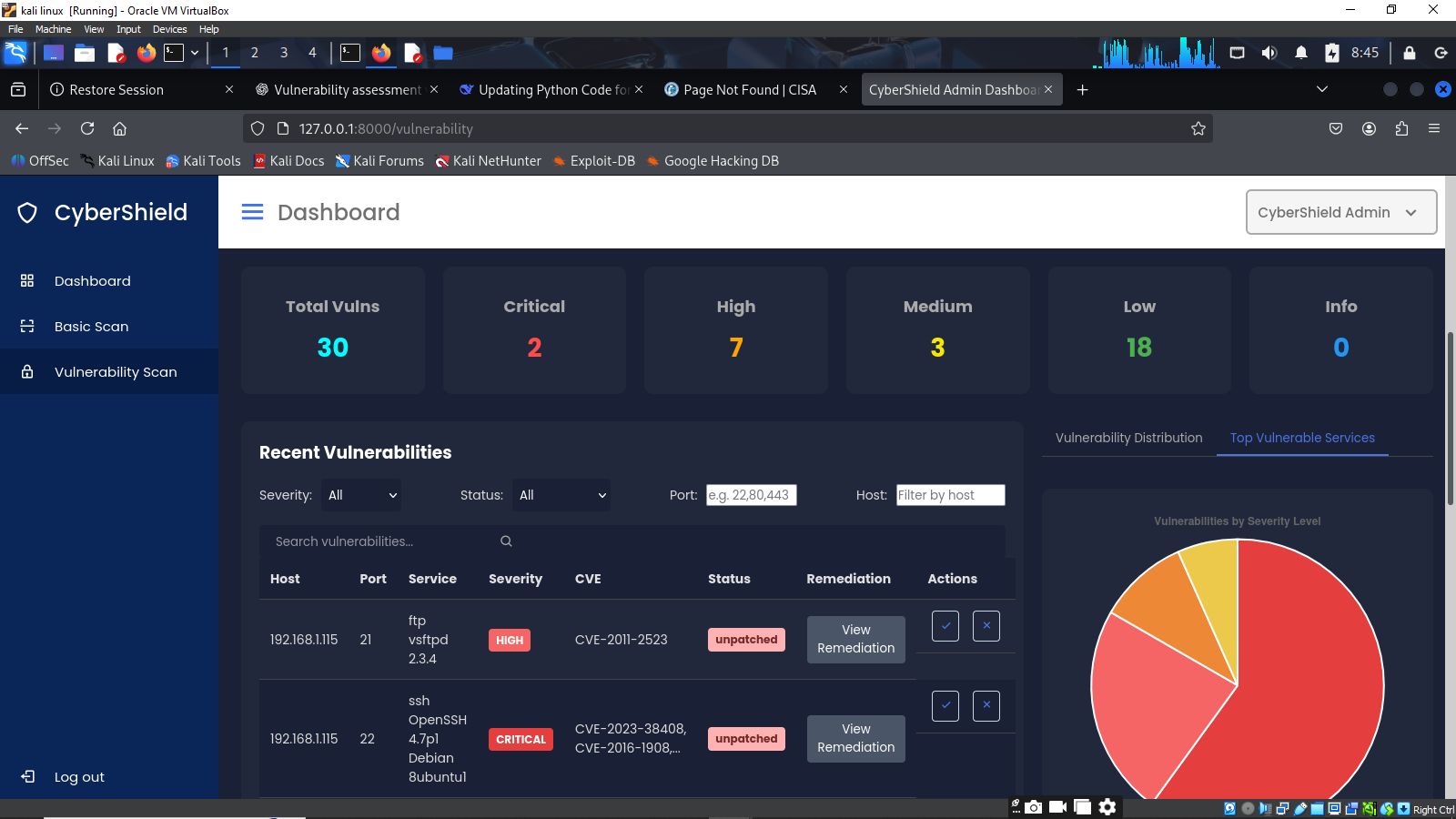 Vulnerability Assessment Tool